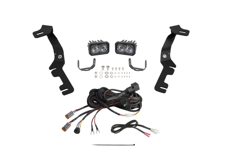Diode Dynamics Stage Series Ditch Light Kit for 2019-Present Ram C2 Sport - White Combo thumbnail 4