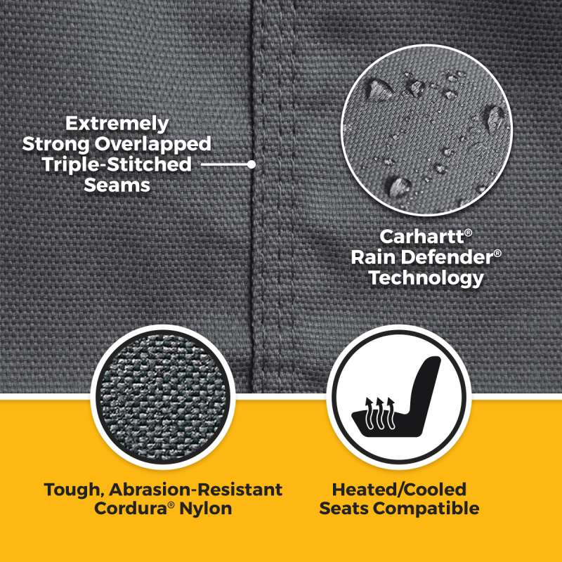 Covercraft 22-25 Toyota Tundra Carhartt Super Dux SeatSaver Second Row Custom Seat Cover - Gravel