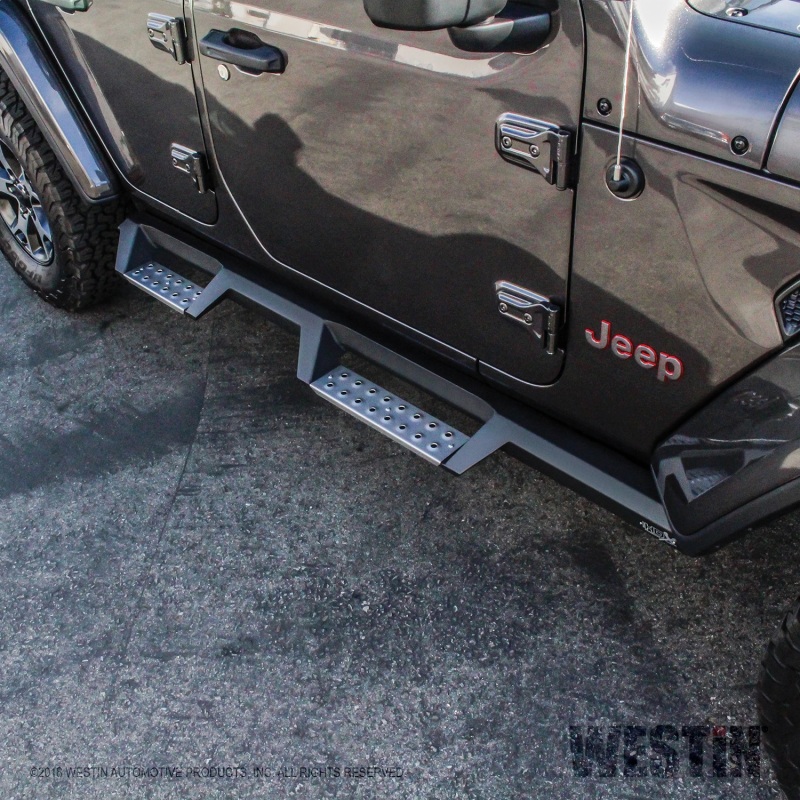 Westin/HDX 2018 Jeep Wrangler JL Unlimited Drop Nerf Step Bars - Textured Black thumbnail 8