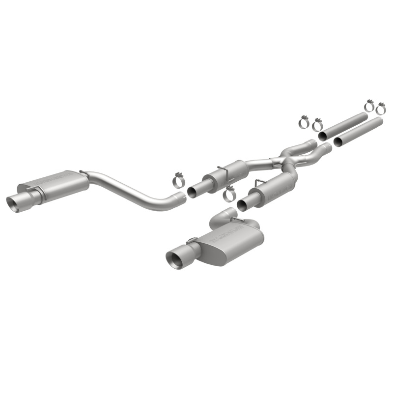 MagnaFlow 11-12 Dodge Charger SRT-8 Hemi Dual Split Rear Exit Stainless Cat-Back Performance Exhaust thumbnail 3