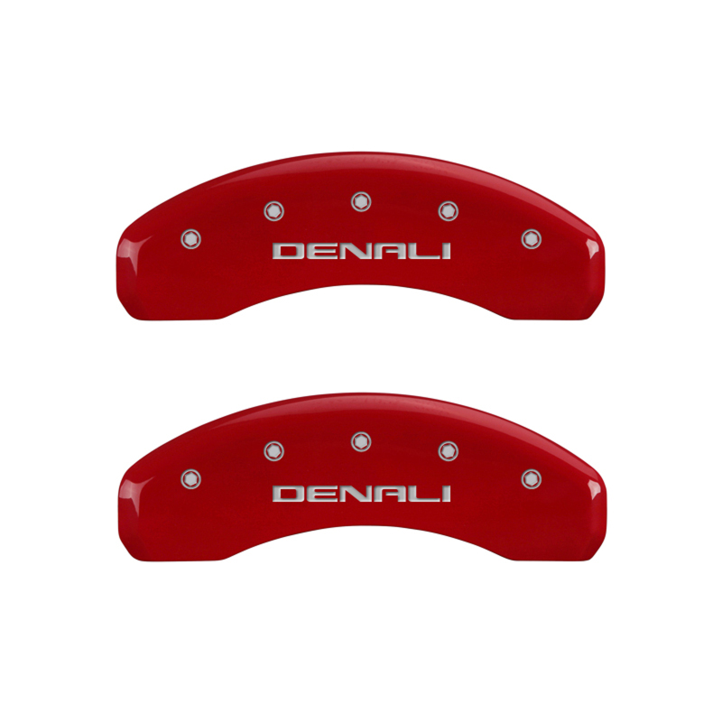 MGP 4 Caliper Covers Engraved Front & Rear Denali Yellow finish black ch thumbnail 9