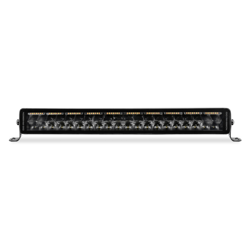 Go Rhino Xplor Blackout Combo Series Dbl Row LED Light Bar w/Amber (Side/Track Mount) 21.5in. - Blk thumbnail 2