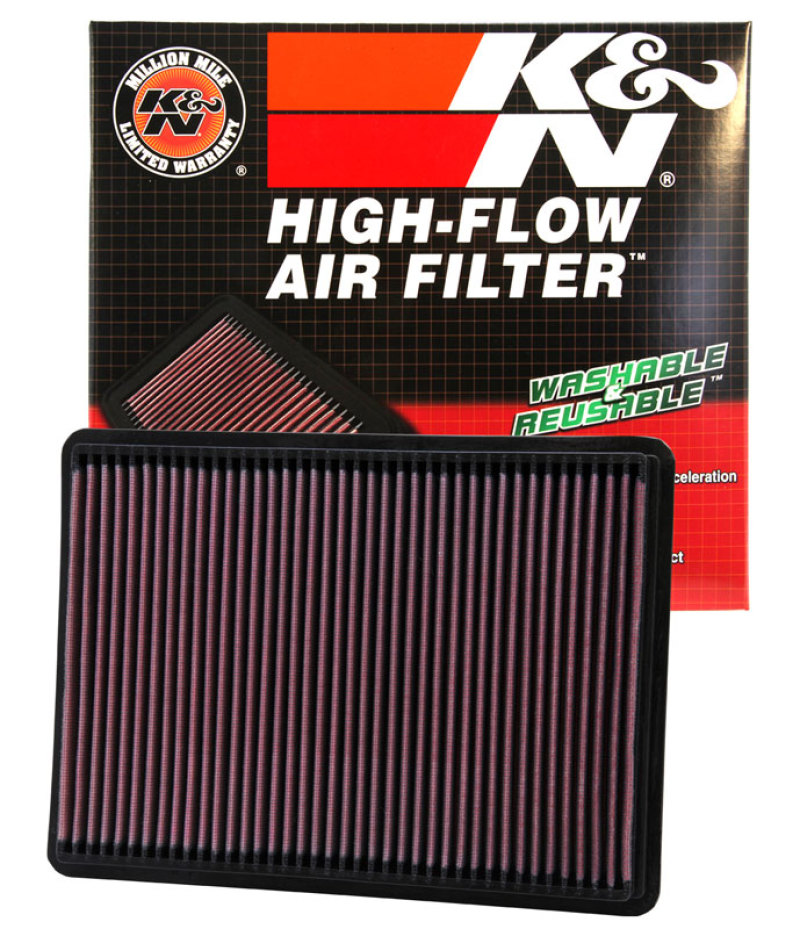 K&N 07-07 Jeep Liberty / 05-10 Grand Cherokee/Commander Drop In Air Filter thumbnail 4