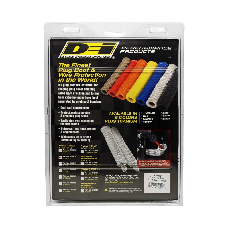 DEI Protect-A-Boot - 6in - 8-pack - Black thumbnail 7