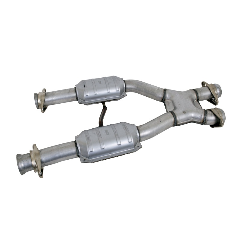 BBK 79-93 Mustang 5.0 Short Mid X Pipe With Catalytic Converters 2-1/2 For BBK Long Tube Headers thumbnail 3