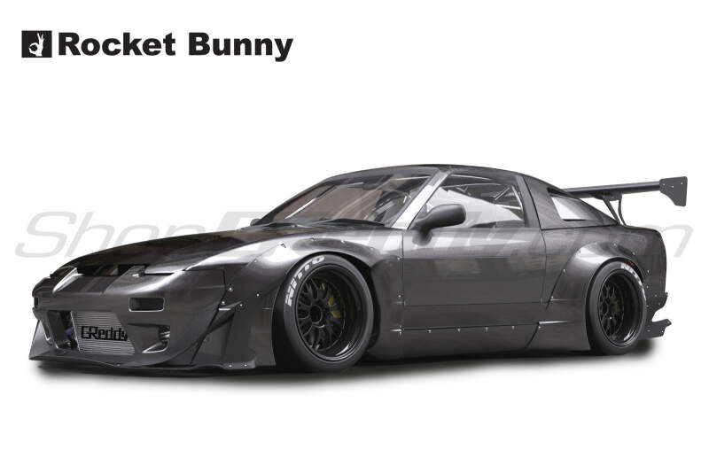 GReddy 89-93 Nissan 240SX Full Rocket Bunny 180/240SX Wide Body Aero Kit w/ Wing thumbnail 5