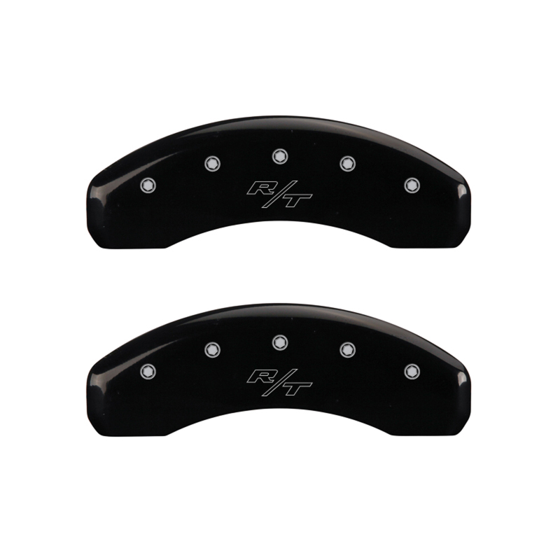 MGP 4 Caliper Covers Engraved Front Charger Rear RT Black Finish Silver Char 2016 Dodge Challenger thumbnail 9