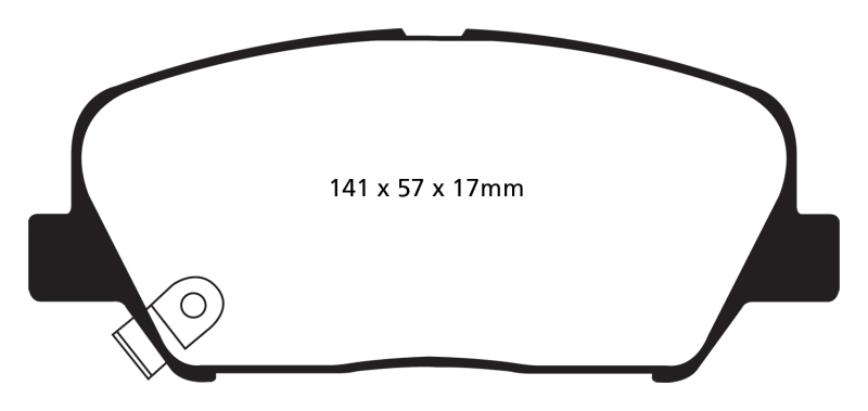 EBC S12 Brake Pad and Rotor Kit (1x ebcRK7567, 1x ebcDP31856C) thumbnail 5