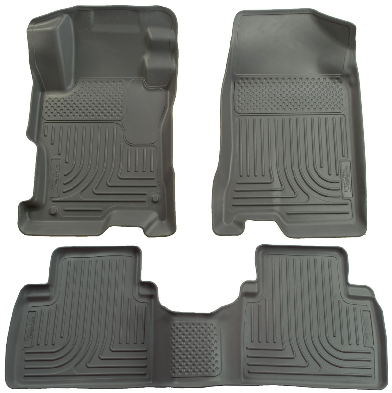 Husky Liners 06-11 Honda Civic (4DR) WeatherBeater Combo Gray Floor Liners thumbnail 2