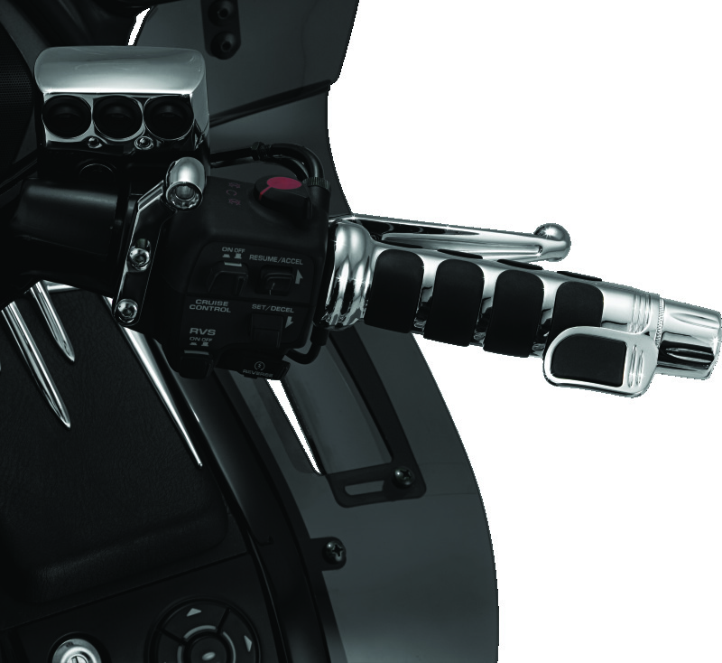 Kuryakyn Contoured ISO Throttle Bosses 6310 Bosses, Aluminum, Chrome, Each thumbnail 4