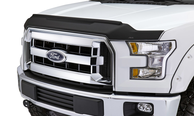 AVS 17-18 Ford F-150 Raptor Aeroskin II Textured Low Profile Hood Shield - Black thumbnail 6