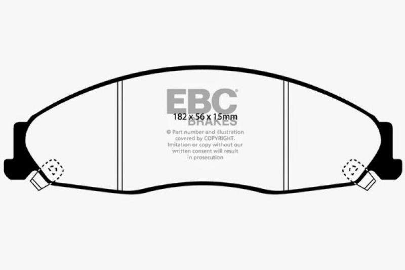 EBC 02-05 Cadillac CTS 2.6 Ultimax2 Front Brake Pads thumbnail 4
