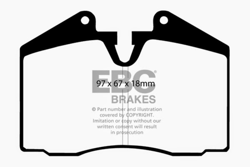EBC 86-91 Porsche 928 5.0 Greenstuff Rear Brake Pads thumbnail 4