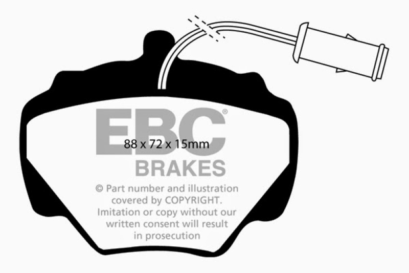 EBC 92-97 Land Rover Defender Greenstuff Rear Brake Pads thumbnail 4