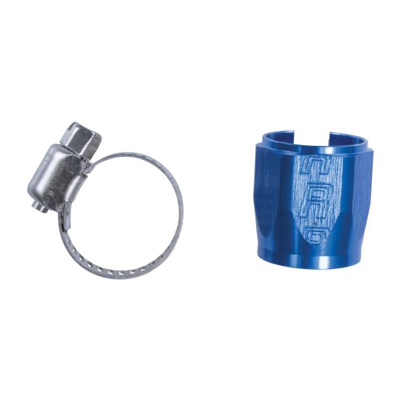 Russell Performance -8 AN Anodized Blue Tube Seal Hose End For 3/8in Fuel Hose