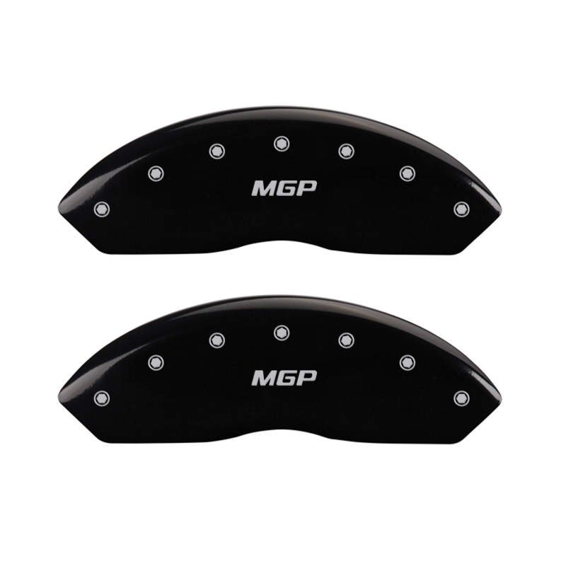 MGP 4 Caliper Covers Engraved Front & Rear MGP Black Finish Silver Char 2017 Buick Envision thumbnail 8