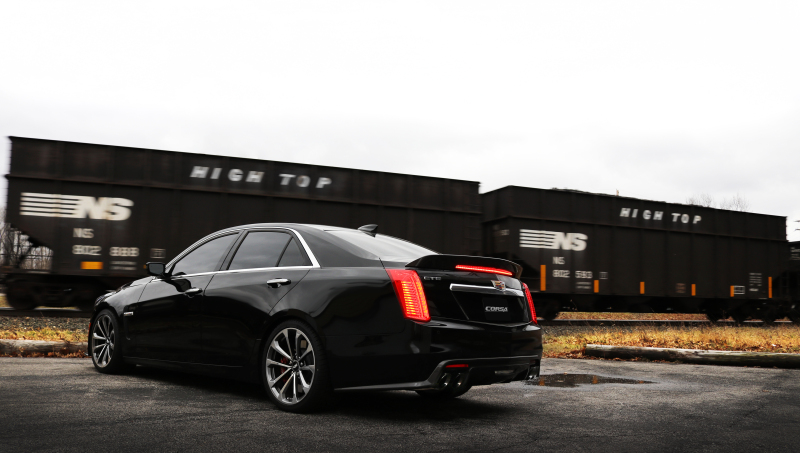 Corsa 2016-2019 Cadillac CTS V 6.2L V8 2.75in Black Xtreme Axle-Back Exhaust thumbnail 7