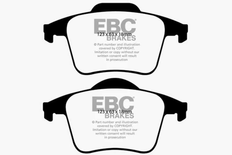 EBC 03-07 Volvo XC90 2.5 Turbo Ultimax2 Rear Brake Pads thumbnail 4