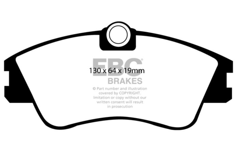 EBC 93-96 Volkswagen Eurovan 2.5 Solid Rotors Greenstuff Front Brake Pads thumbnail 4