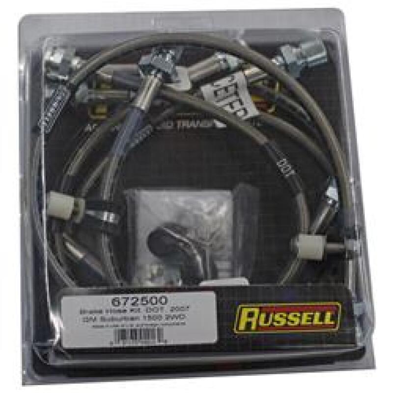 Russell Performance 2007 GM Suburban/ Tahoe/ Yukon/ Yukon XL 2WD/4WD Brake Line Kit