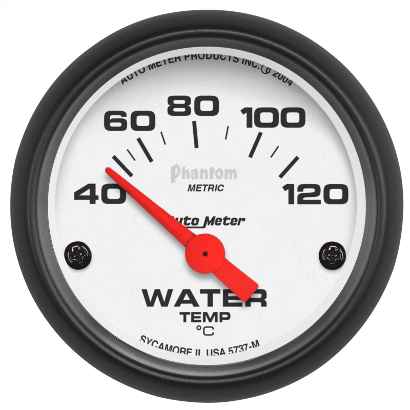 Autometer Phantom 52mm 40-120 Deg C Electronic Water Temp Gauge thumbnail 6