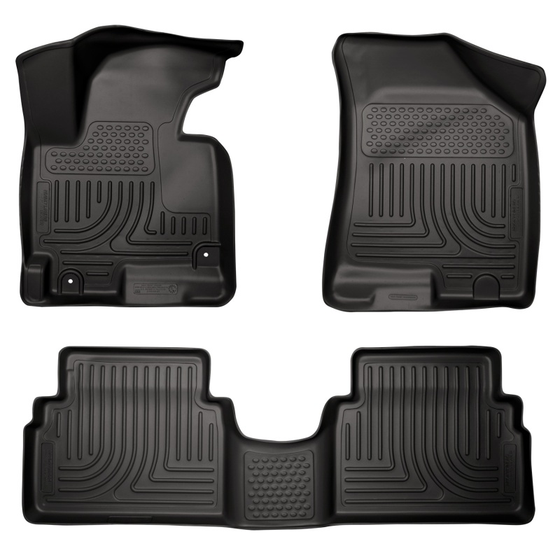 Husky Liners 14 Hyundai Tucson w/Retain Hooks WeatherBeater Combo Front & 2nd Row Black Floor Liners thumbnail 3
