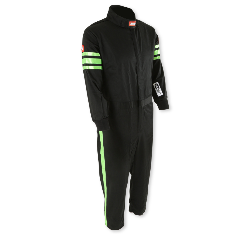 RaceQuip Green Trim SFI-1 JR. Suit - KMedium thumbnail 5