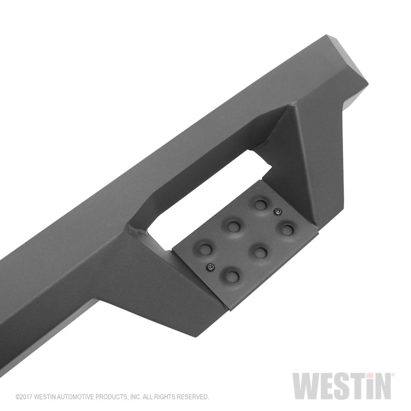 Westin 99-16 Ford F-250/350/450/550 CC (6.75ft Bed) HDX Drop Whl to Whl Nerf Step Bars - Text Blk thumbnail 9