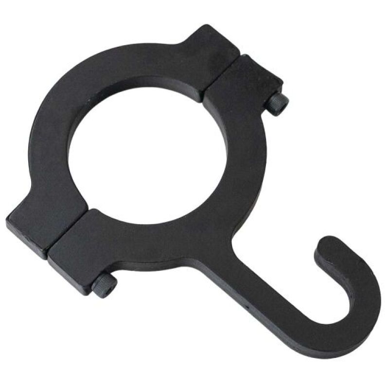 Moroso 1.500in Bar Diameter Billet Aluminum Black Anodized Helmet Hook