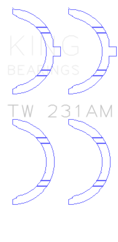 King Engine Bearings Toyota 1A/2A/3A/4A Thrust Washer Set thumbnail 5