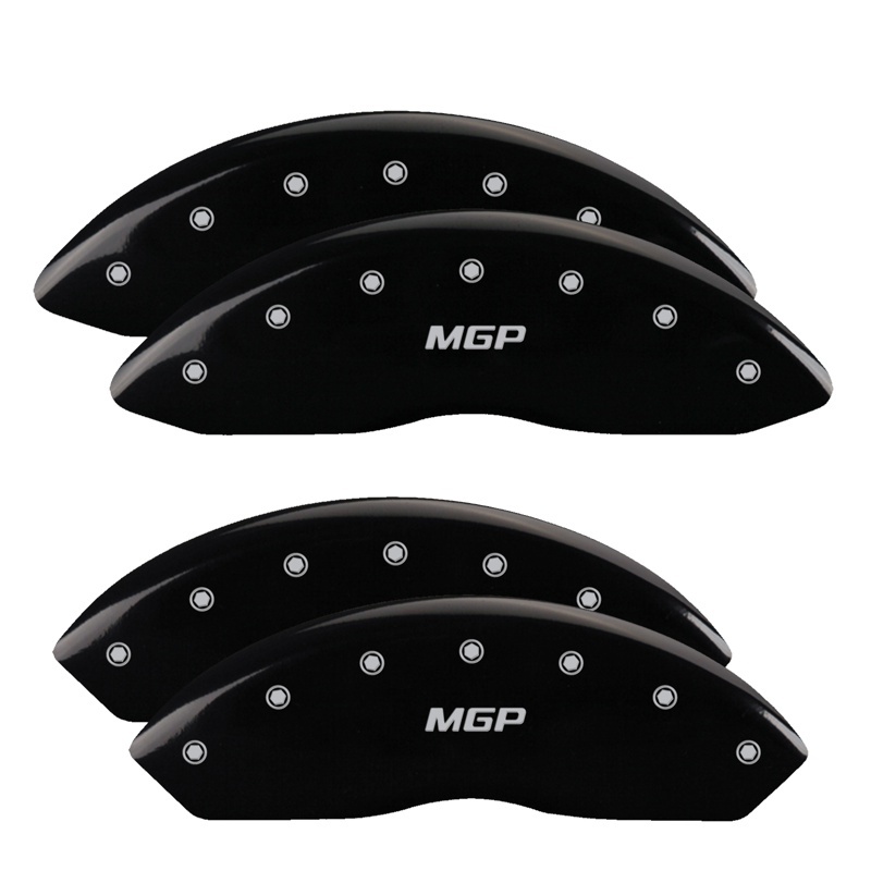 MGP 4 Caliper Covers Engraved Front & Rear MGP Black Finish Silver Char 2012 GMC Savana 2500 thumbnail 7