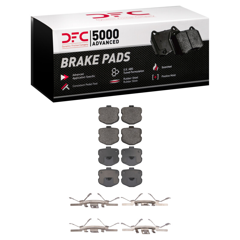 DFC 5000 Advanced Pads - Low-Metallic and Hardware Kit