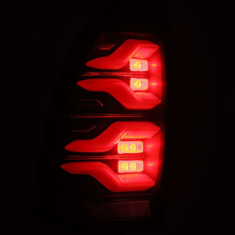 AlphaRex 05-15 Toyota Tacoma LUXX LED Taillights Blk w/Activ Light/Seq Signal thumbnail 5