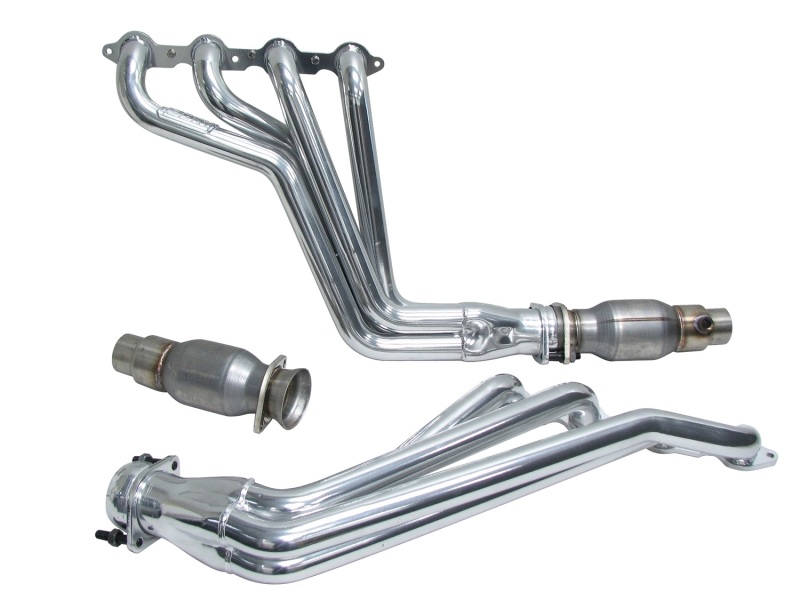 BBK 10-15 Camaro LS3 L99 Long Tube Exhaust Headers With Converters - 1-3/4 Silver Ceramic thumbnail 5