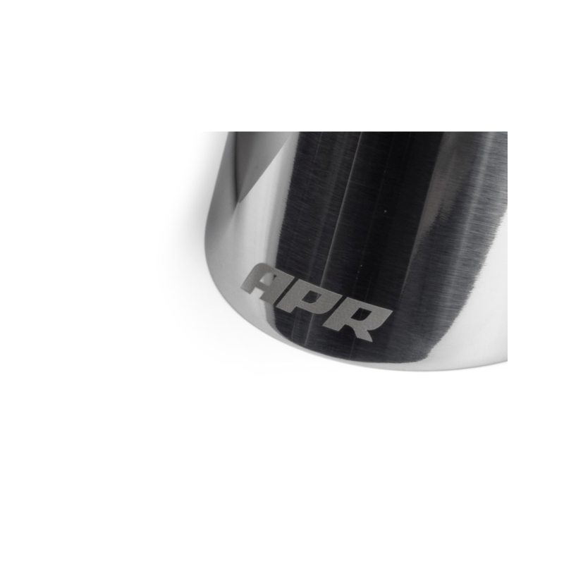 APR Single-Walled 3.5in Slash-Cut Tips - Polished Silver - Set of 2 thumbnail 2