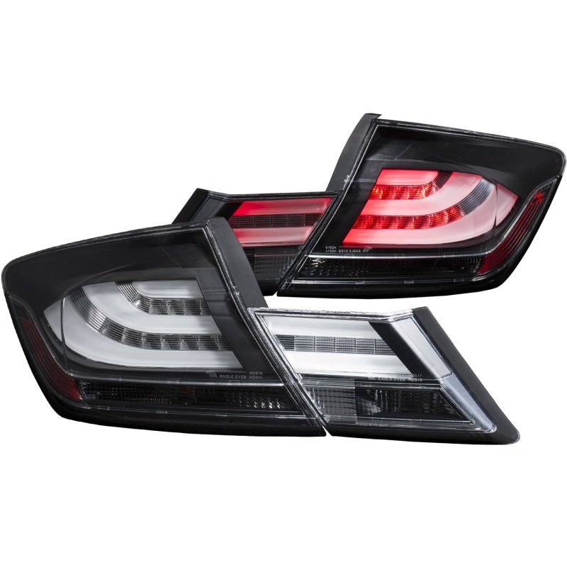 ANZO 2013-2015 Honda Civic LED Taillights Black thumbnail 6