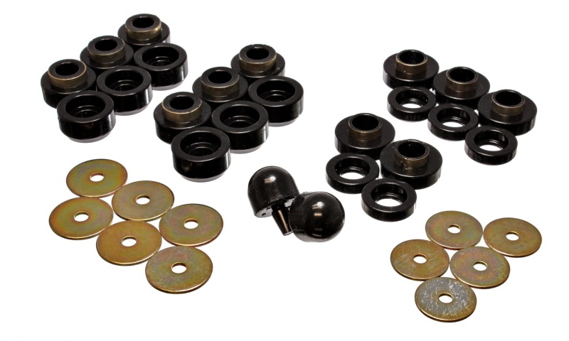 Energy Suspension 97-06 Jeep Wrangler YJ & TJ Black Body(cab) Mount Set thumbnail 5