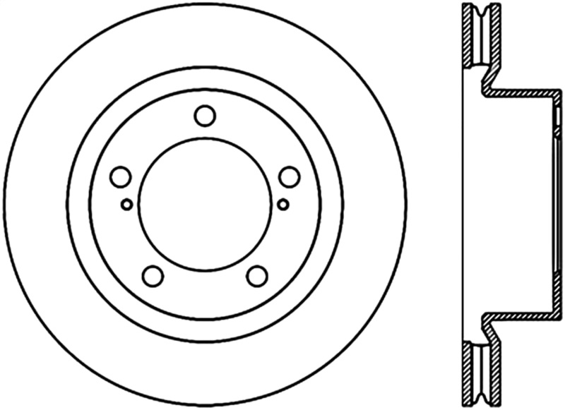 Stoptech 08-11/13-18 Toyota Land Cruiser Front Premium High Carbon Cryo Brake Rotor thumbnail 2