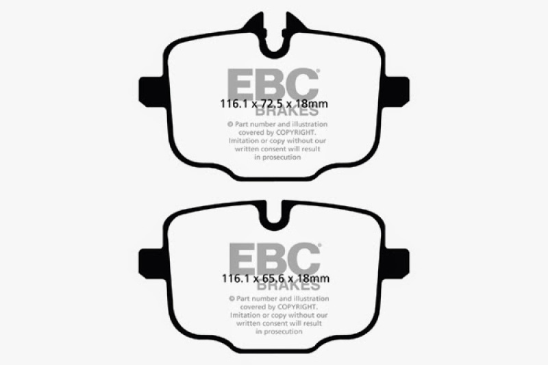 EBC 17+ BMW 530 2.0L Turbo (G30) Ultimax Rear Brake Pads thumbnail 2