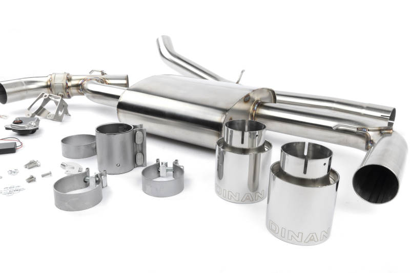 Dinan 17-24 Mini Cooper Clubman/Countryman S ALL4 (F54/F60) Valved Axleback Exhaust - Polished Tips