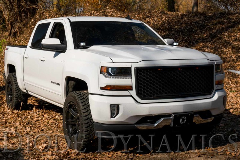 Diode Dynamics 14-19 Silverado/Sierra SSC2 LED Ditch Light Kit Sport - White Combo thumbnail 5