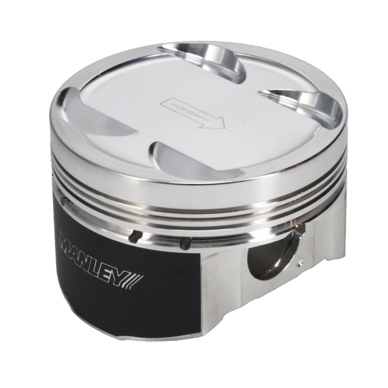 Manley 03-06 Mitsubishi Evo 8/9 4G63T 87mm +2.0mm Bore 8.5/9.0:1 Dish Pistons w/ Rings thumbnail 4