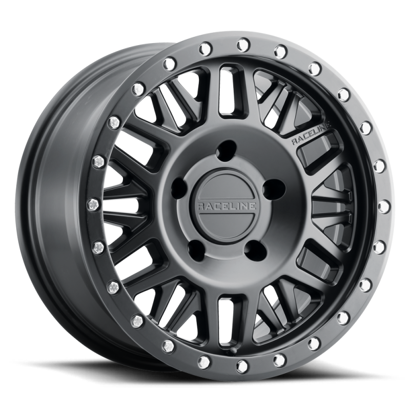 Raceline 951B Ryno 17x8.5in / 6x139.7 BP / 0mm Offset / 106.1mm Bore - Satin Black Wheel thumbnail 4