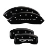 MGP 4 Caliper Covers Engraved Front C5/Corvette Engraved Rear C5/Z06 Black finish silver ch thumbnail 8