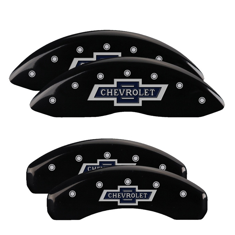 MGP 4 Caliper Covers Engraved Front & Rear MGP Black finish silver ch thumbnail 5