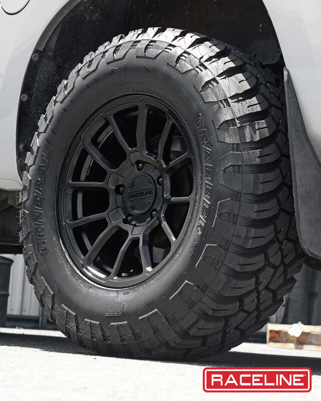 RACELINE 950 GAUGE 16X8 6X139.7 0MM SATIN BLACK WHEEL