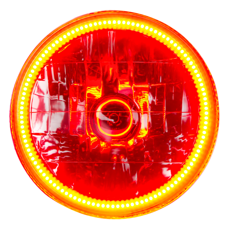 Oracle Lighting 97-06 Jeep Wrangler TJ Pre-Assembled LED Halo Headlights -Amber thumbnail 5