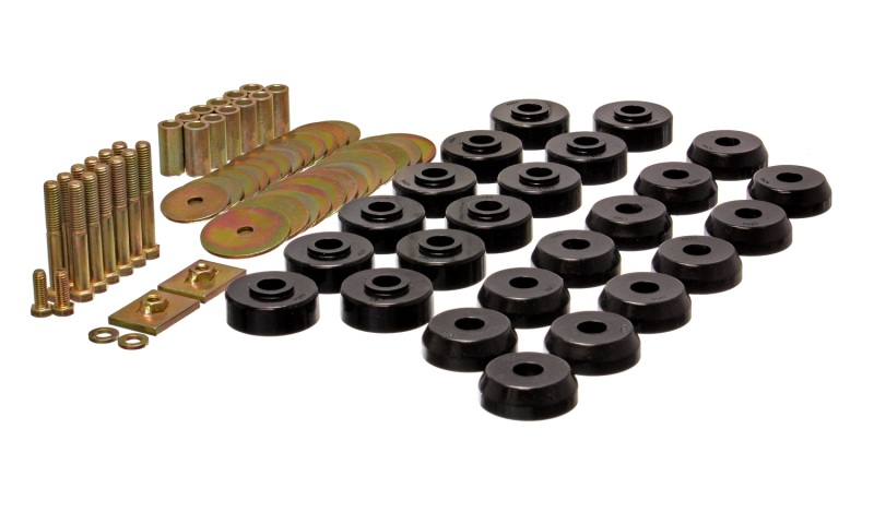 Energy Suspension Chevy 59-64 Belair/Biscayne/Caprice/Impala /59-63 El Camino Black Body Mount Set thumbnail 5