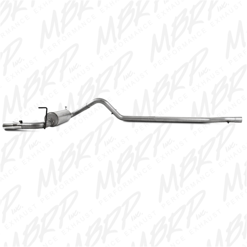 MBRP 2007-2009 Jeep Wrangler 4dr 3.8L V6 Cat Back Single thumbnail 5