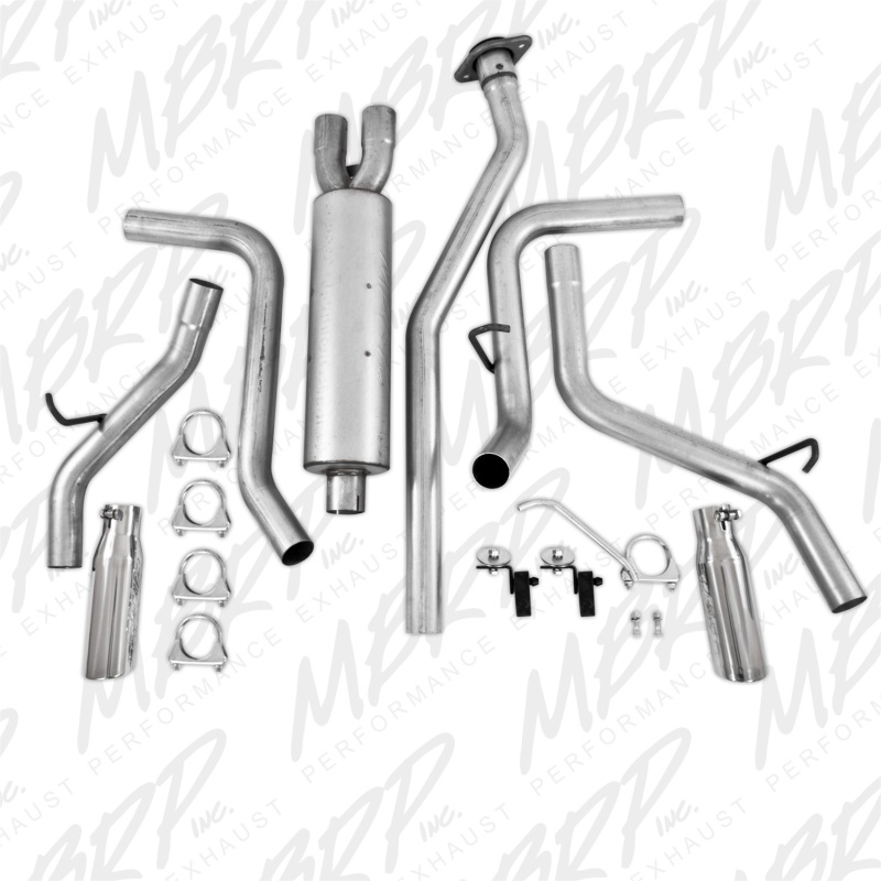 MBRP 2003-2007 Chev/GMC 1500 Classic 4.8/5.3L EC/CC-SB Cat Back Dual Split Side thumbnail 5